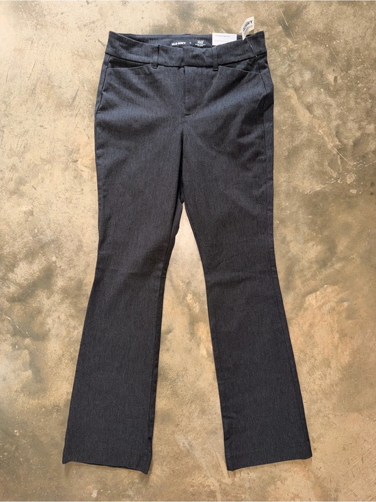 Old Navy Pants - NWT Old Navy High Rise Pixie Flare Dress Pants Gray Size 4 Secret Smooth
